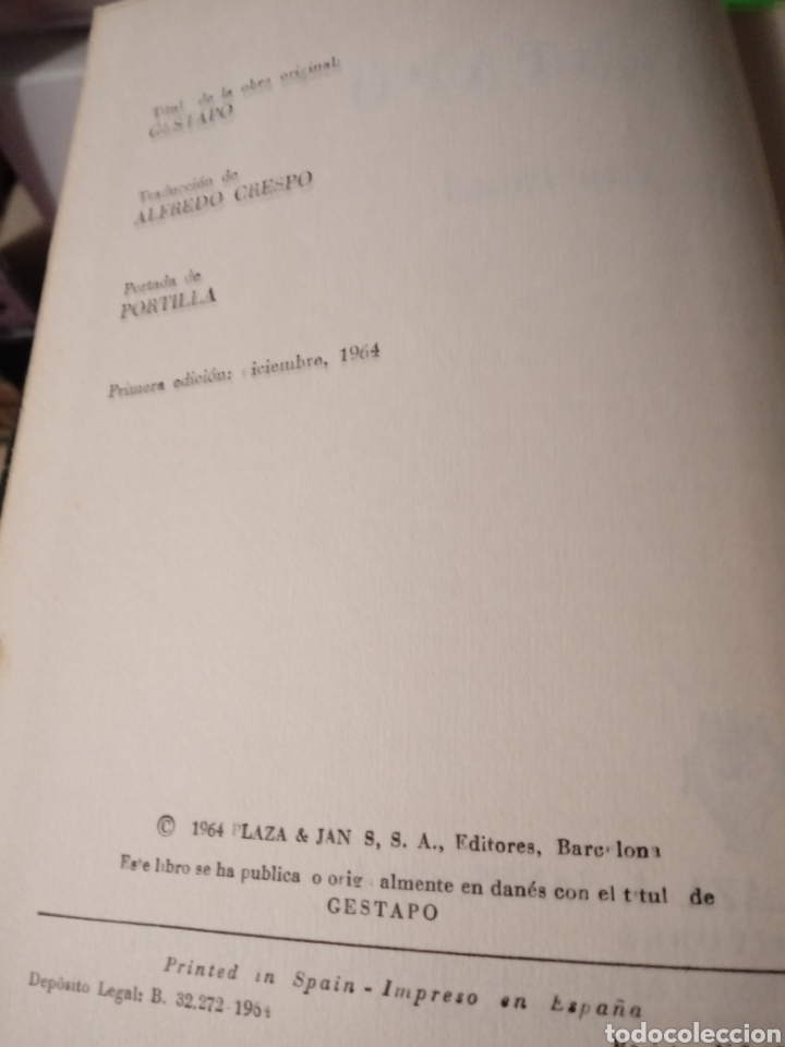 Libros de segunda mano: Gestapo de Sven Hassel - Foto 3