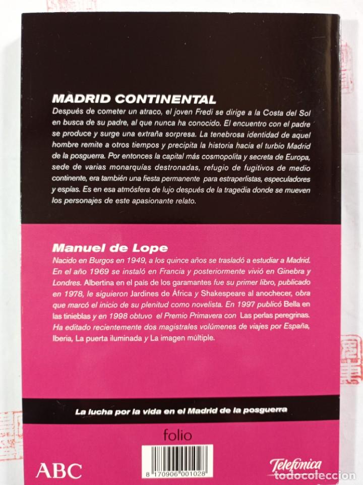 Libros de segunda mano: Madrid continental. Manuel de Lope - Foto 2