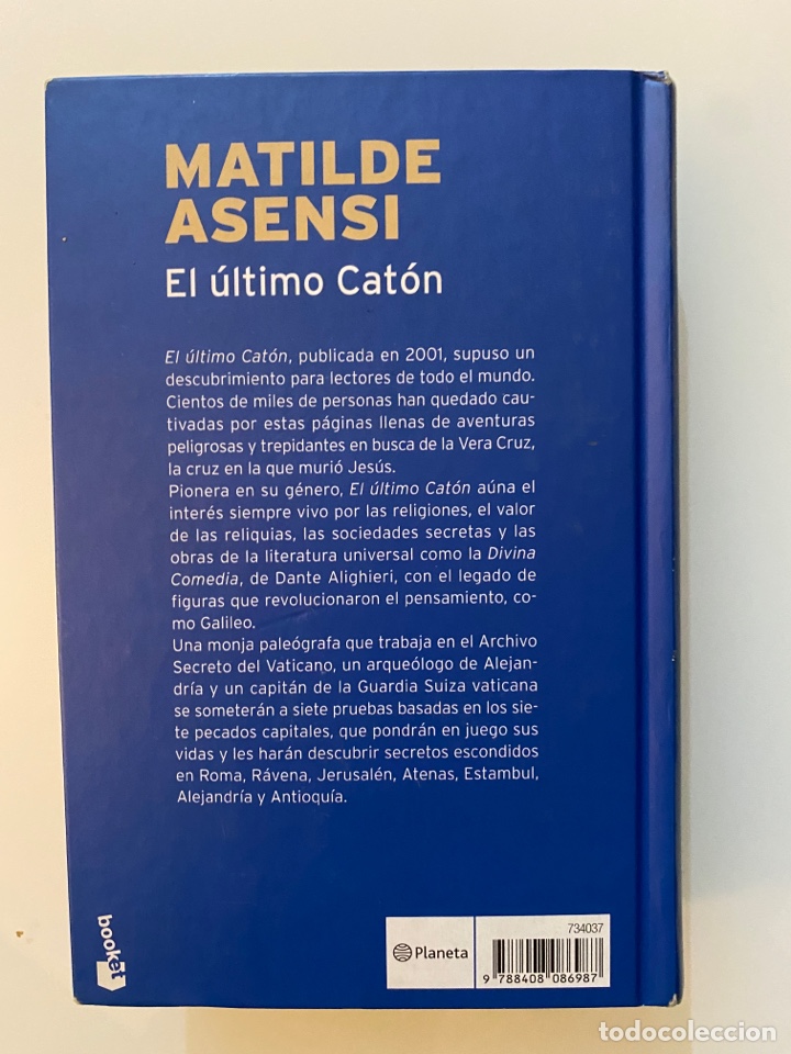 Libros de segunda mano: El &uacute;ltimo Cat&oacute;n - ASENSI, Matilde - Foto 2