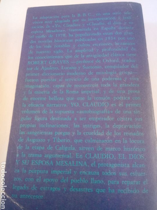 Libros de segunda mano: Yo, Claudio de Robert Graves. - Foto 2