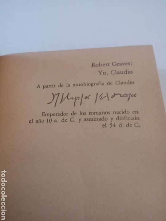 Libros de segunda mano: Yo, Claudio de Robert Graves. - Foto 3