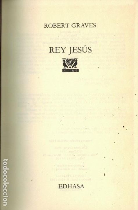 Libros de segunda mano: REY JES&Uacute;S - Foto 1
