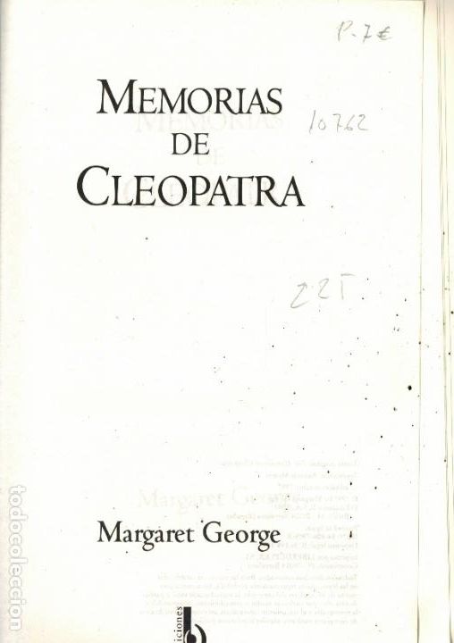 Libros de segunda mano: MEMORIAS DE CLEOPATRA - Foto 1