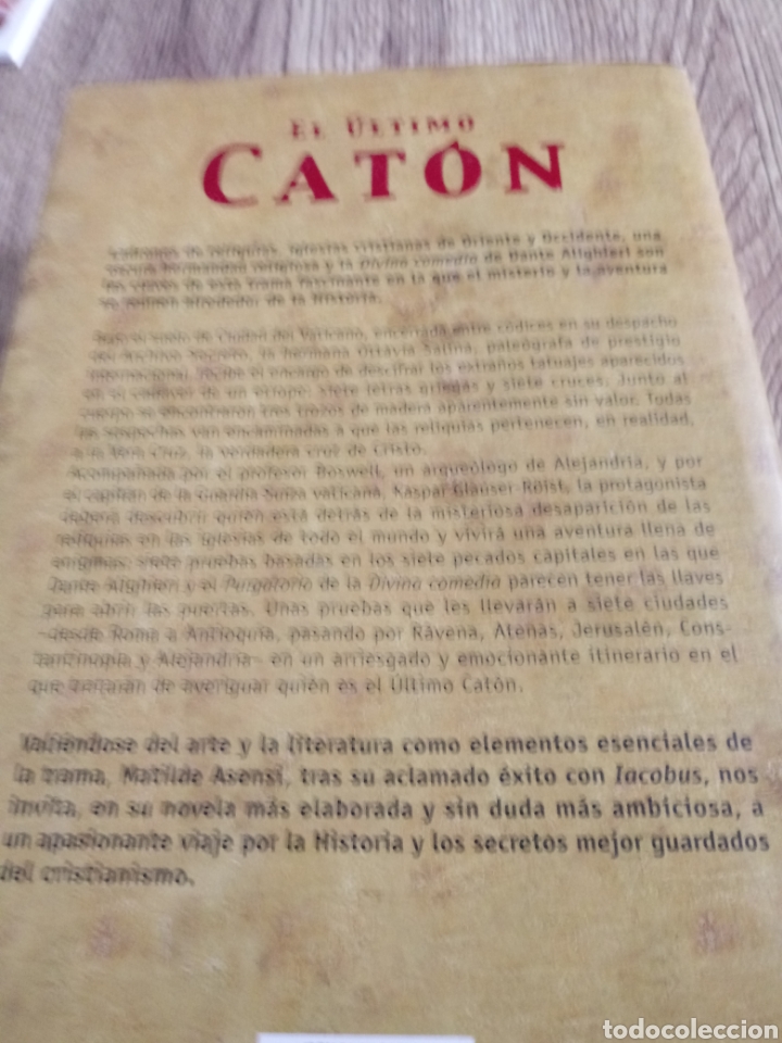 Libros de segunda mano: El Ultimo Cat&oacute;n de Matilde Asensi - Foto 5
