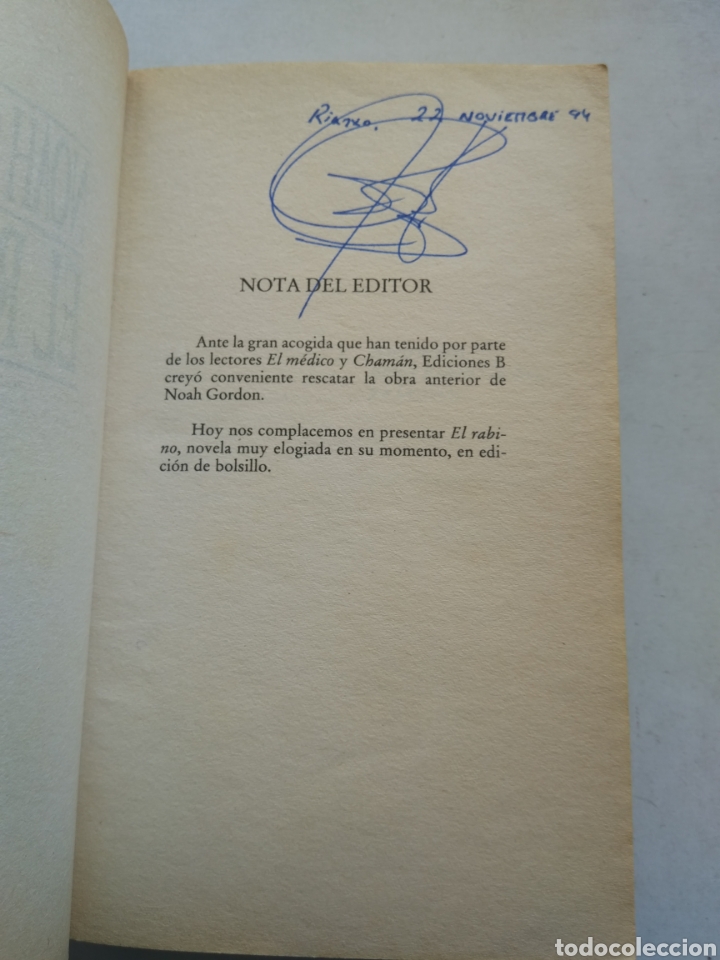 Libros de segunda mano: EL RABINO/NOAH GORDON - Foto 2