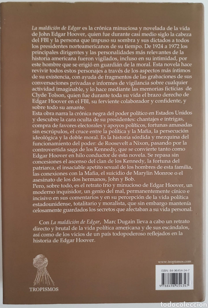 Libros de segunda mano: Marc Dugain la maldici&oacute;n de Edgar - Foto 2