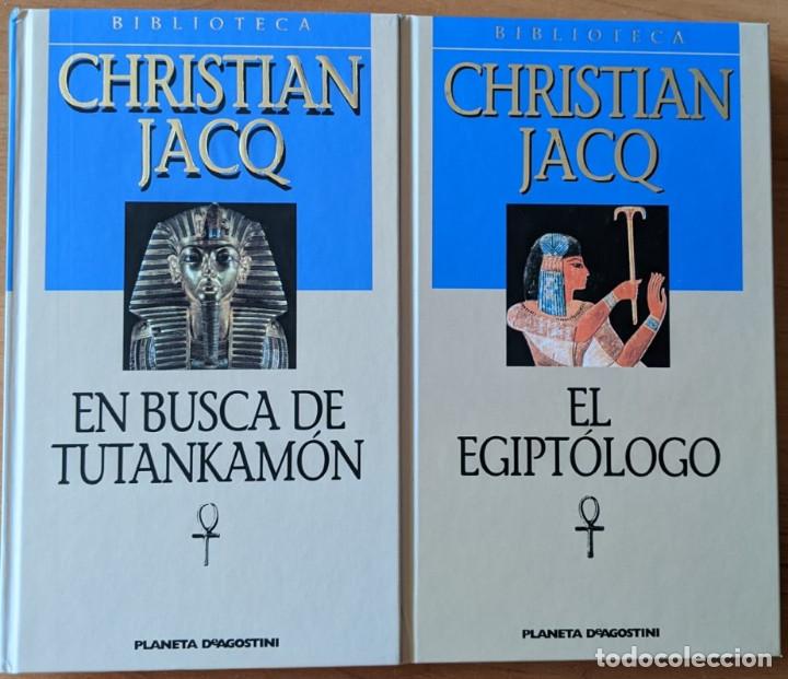 Second hand books: Oferta: Lote de 2 libros de Christian Jacq. Tapa dura