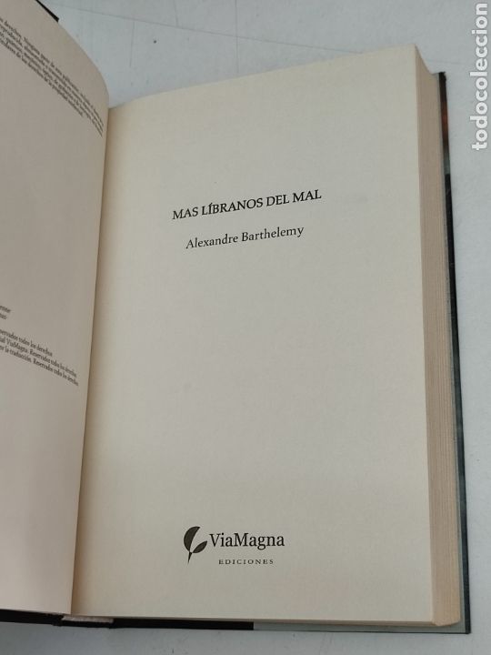 Libros de segunda mano: M&aacute;s l&iacute;branos del mal Alexandre Barthelemy - Foto 4