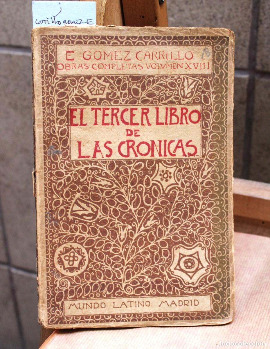 Libros de segunda mano: carrillo gomez. el tercer libro de las cronicas. - Foto 1