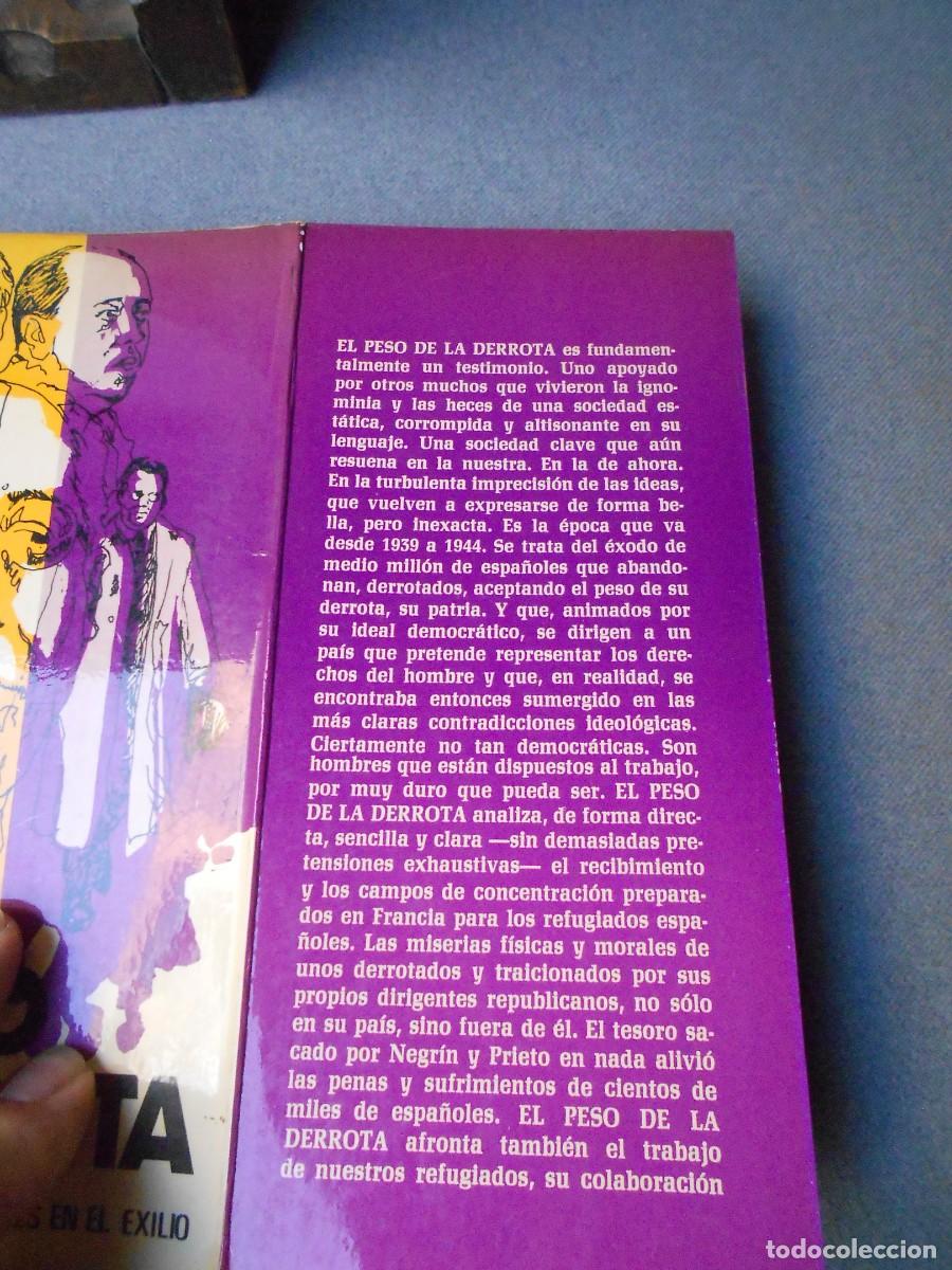Libros de segunda mano: EL PESO DE LA DERROTA. - Foto 2