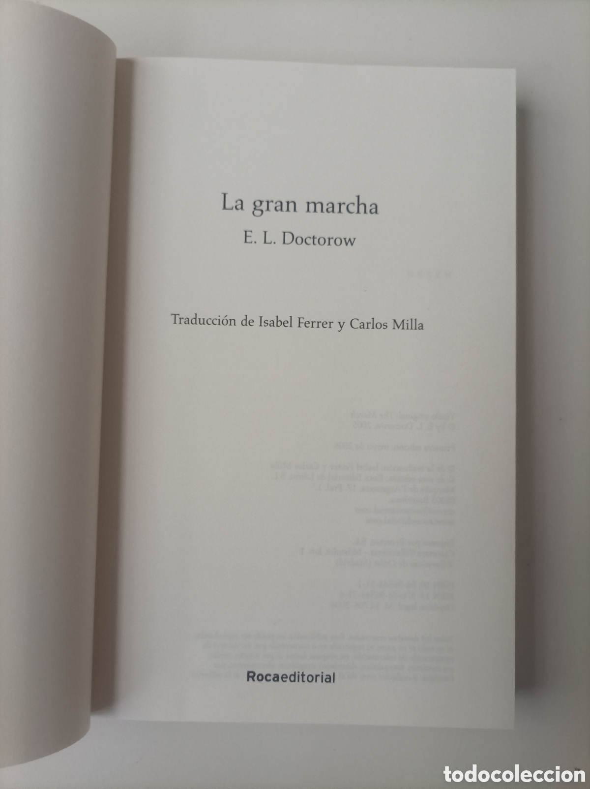 Libros de segunda mano: La gran marcha / E.L. Doctorow. - Foto 2