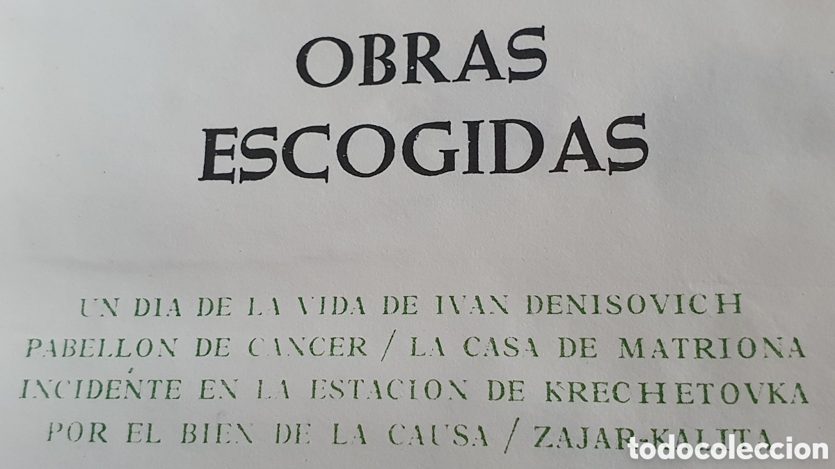 Libros de segunda mano: Solzhenitsyn - Obras escogidas - Foto 4
