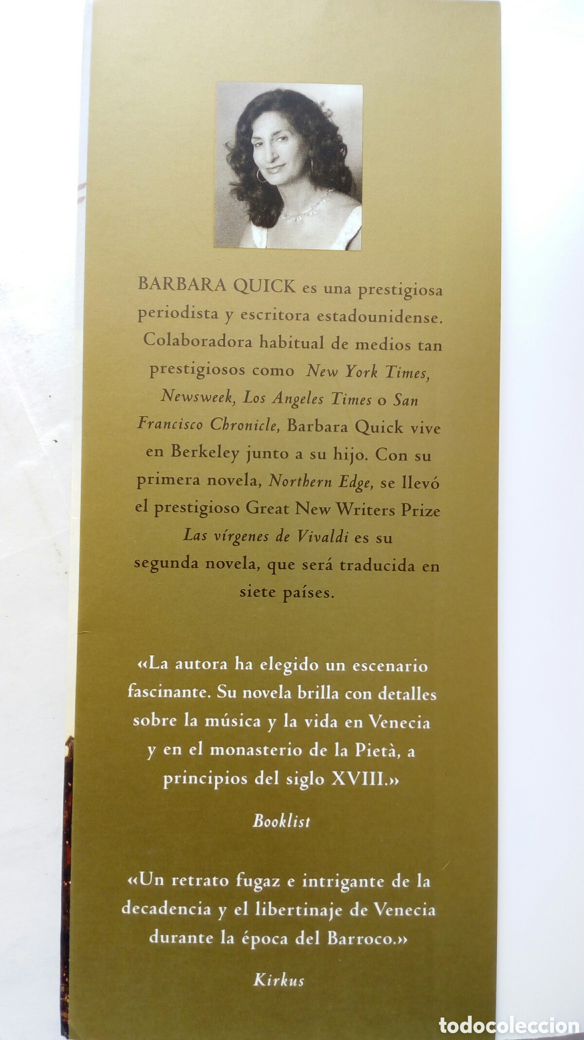Libros de segunda mano: Las v&iacute;rgenes de Vivaldi. Barbara Quick. - Foto 3