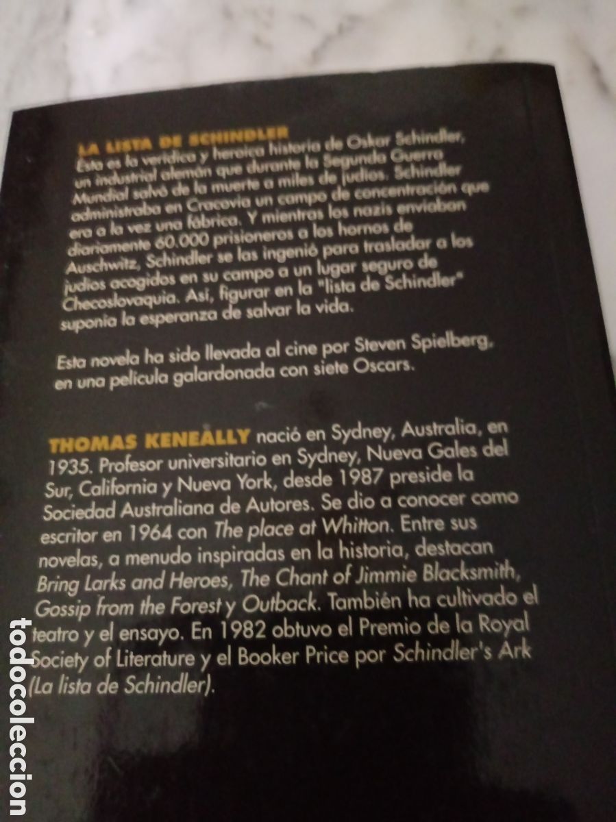 Libros de segunda mano: La lista de Schindler de Thomas Keneally - Foto 4