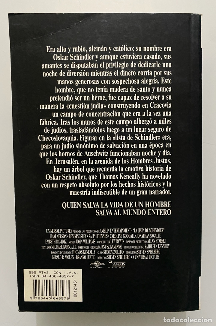 Libros de segunda mano: La lista de Schindler - KENEALLY, Thomas - Foto 2