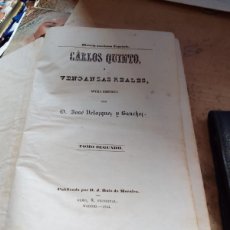 Libros de segunda mano: CARLOS QUINTO O VENGANZAS REALES. JOSÉ VELÁZQUEZ Y SÁNCHEZ.TOMO II. J.MORALES.MADRID. 1954. Lote 382735694