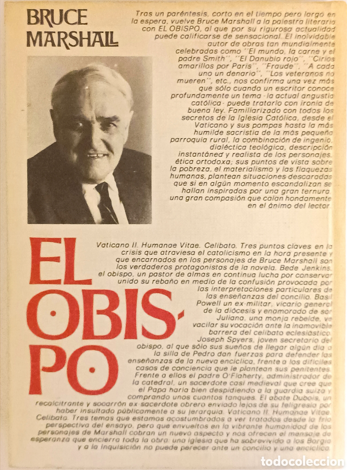 Libros de segunda mano: El obispo. Bruce.- MARSHALL - Foto 3