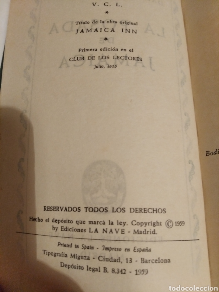Libros de segunda mano: Libro La Posada de Jamaica - Foto 3