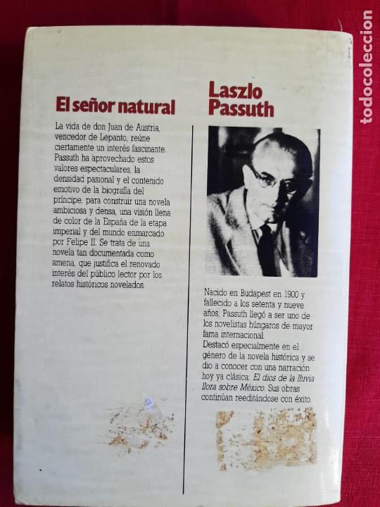 Libros de segunda mano: El se&ntilde;or natural - Passuth, Laszlo - Foto 2