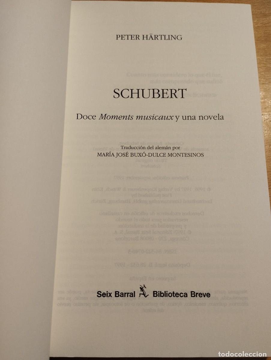 Libros de segunda mano: SCHUBERT (PETER H&Auml;RTLING) - Foto 2