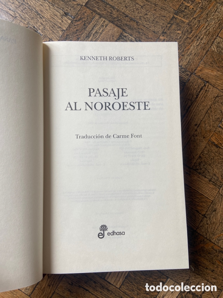 Libros de segunda mano: Pasaje al noroeste - Kenneth Roberts - Edhasa (2004) - Foto 3