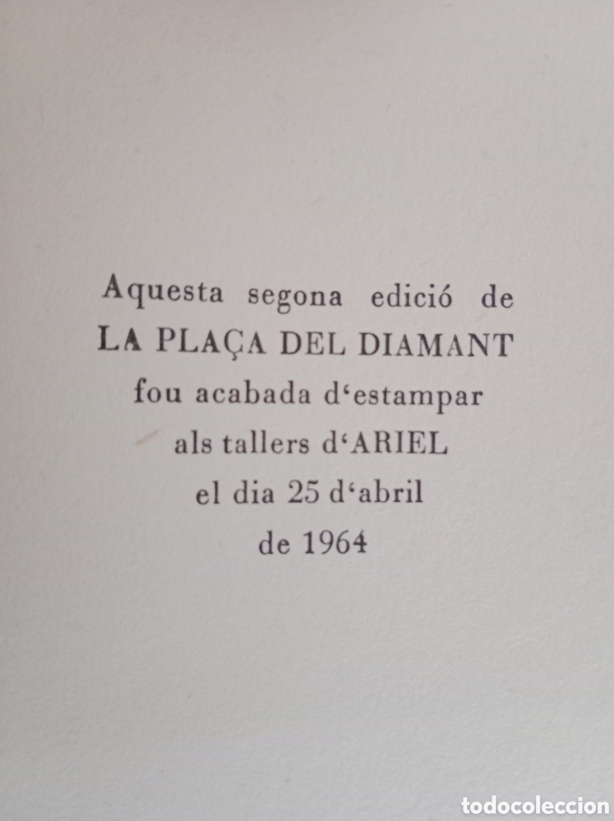 mercé rodoreda , la plaça del diamant , 1964, s - Compra venta en  todocoleccion