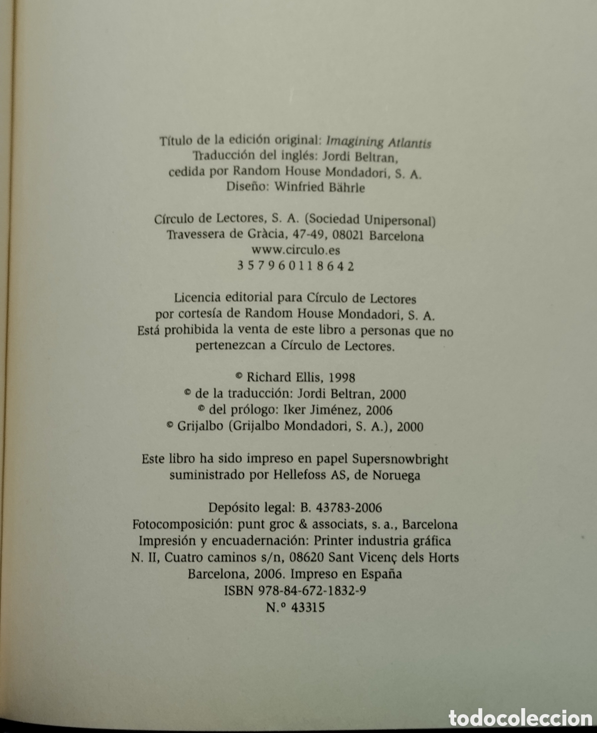 Libros de segunda mano: En busca de la Atl&aacute;ntida - Foto 5