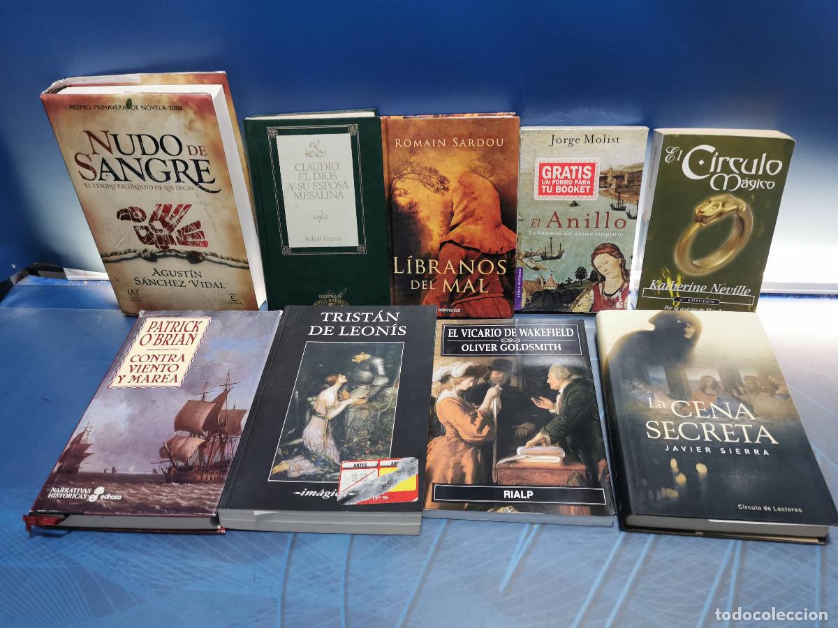 Libri di seconda mano: 9 libros, ficci&oacute;n hist&oacute;rica, NUDO DE SANGRE, EL ANILLO, LA CENA SECRETA, CONTRA VIENTO Y MAREA...