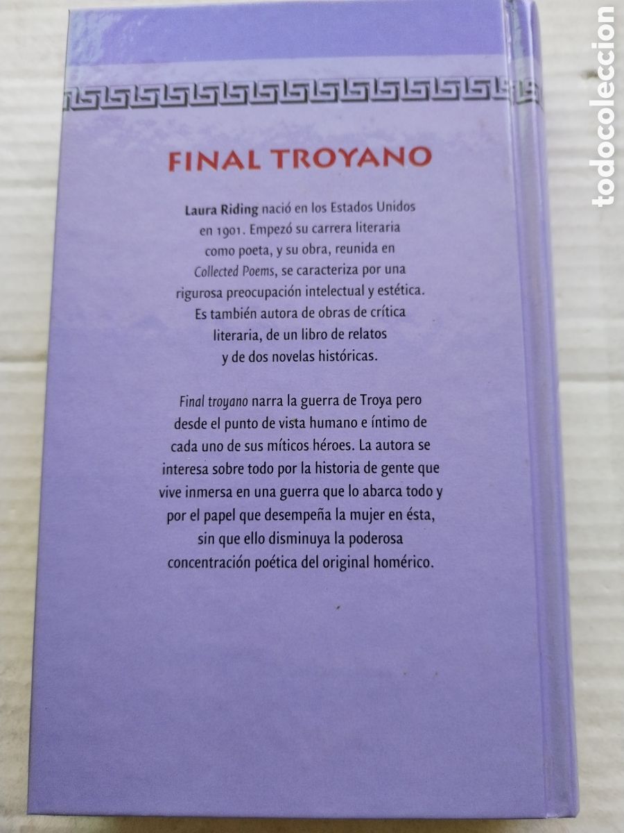 Libros de segunda mano: FINAL TROYANO/LAURA RIDING - Foto 3