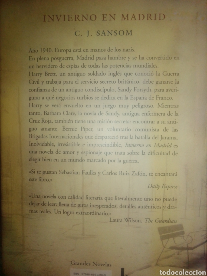 Libros de segunda mano: Invierno en Madrid C.J. Sanson - Foto 2