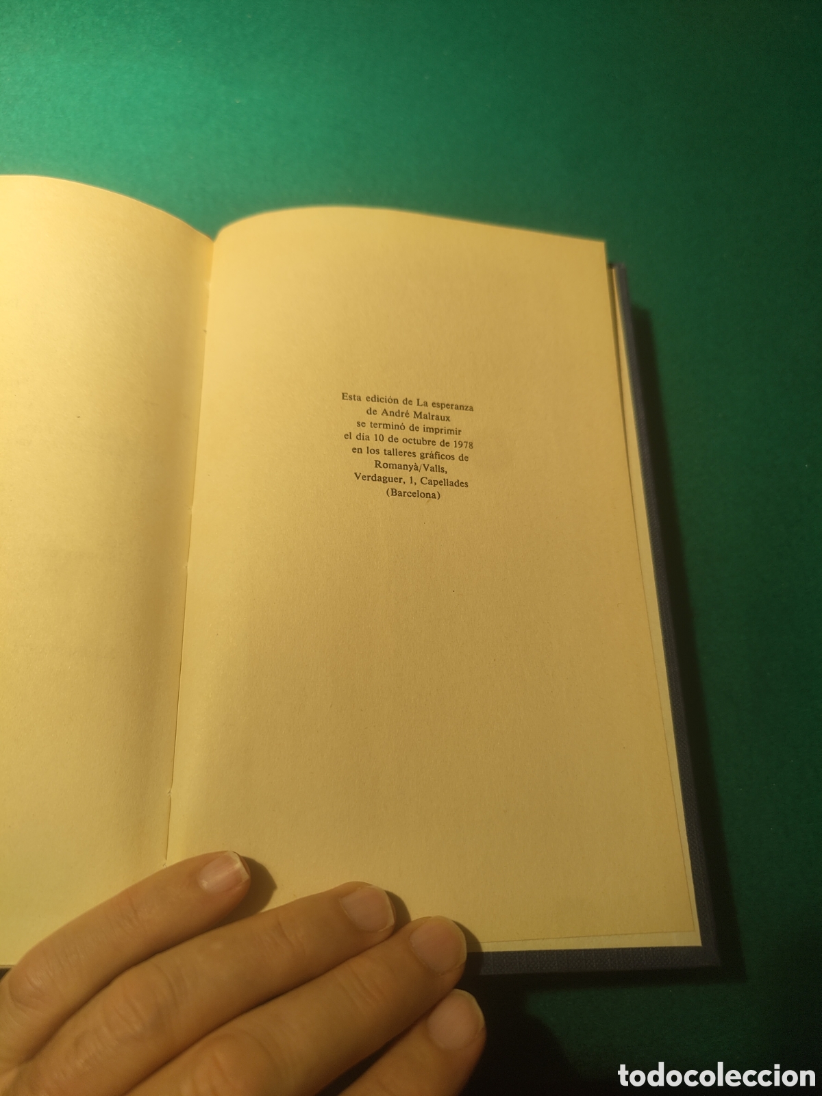 Libros de segunda mano: LA ESPERANZA. ANDR&Eacute; MALRAUX. EDHASA, 1978. - Foto 4