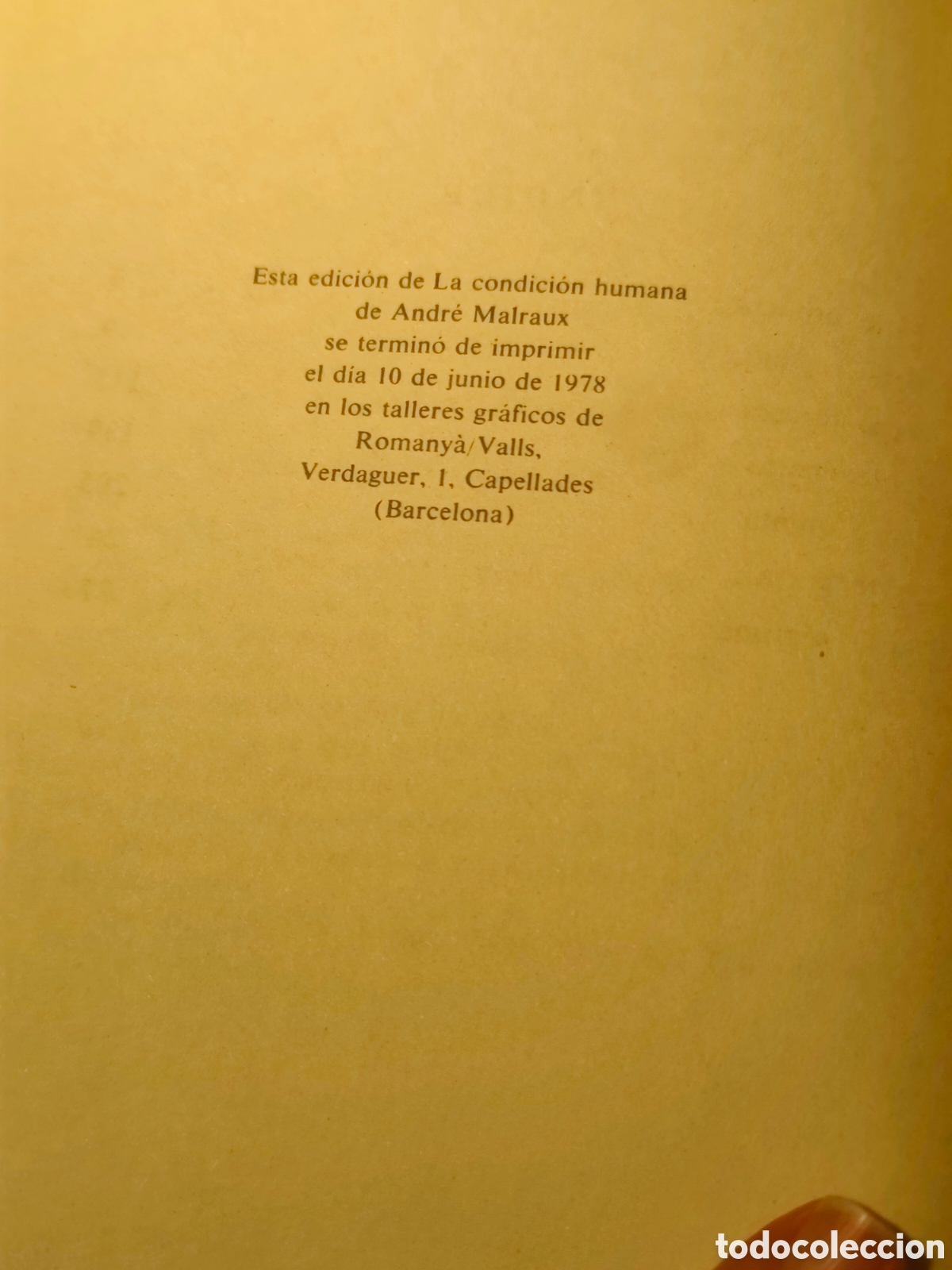 Libros de segunda mano: LA ESPERANZA. ANDR&Eacute; MALRAUX. EDHASA, 1978. - Foto 5