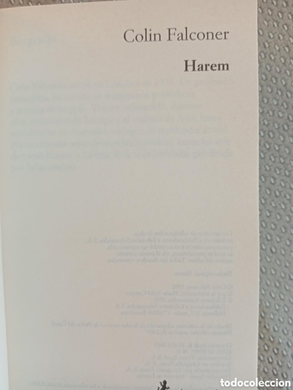 Libros de segunda mano: Harem / Colin Falconer - Foto 2