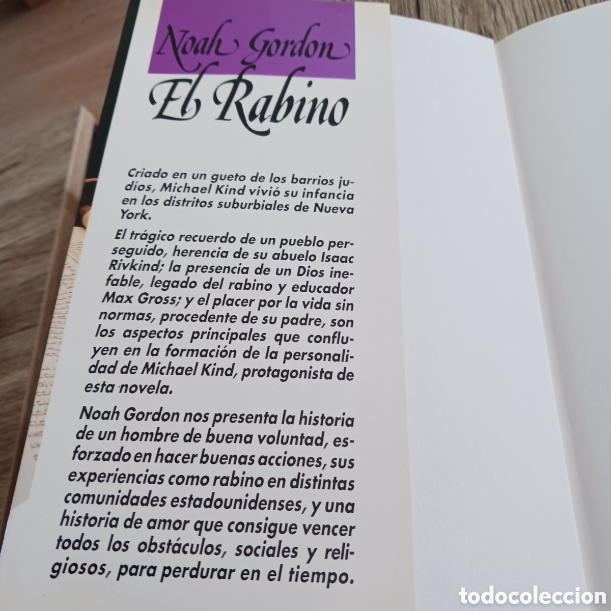 Libros de segunda mano: El Rabino de Noah Gordon - Foto 2