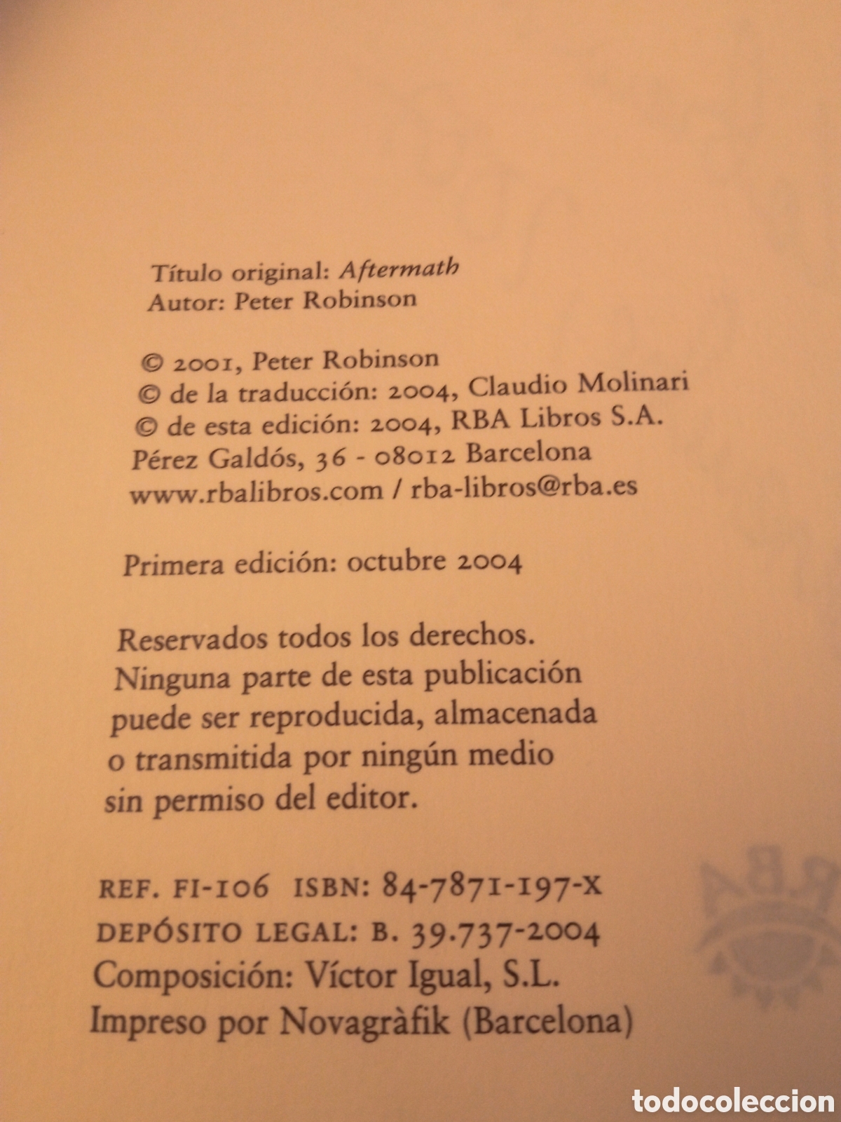 Libros de segunda mano: El camale&oacute;n de Peter Robinson - Foto 3