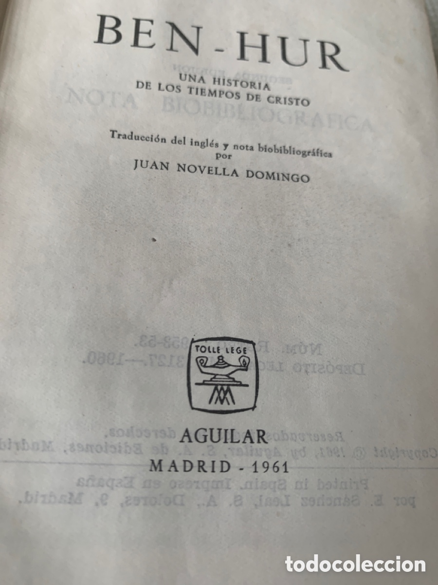 Libros de segunda mano: Ben Hur . Lewis Wallace - Foto 8
