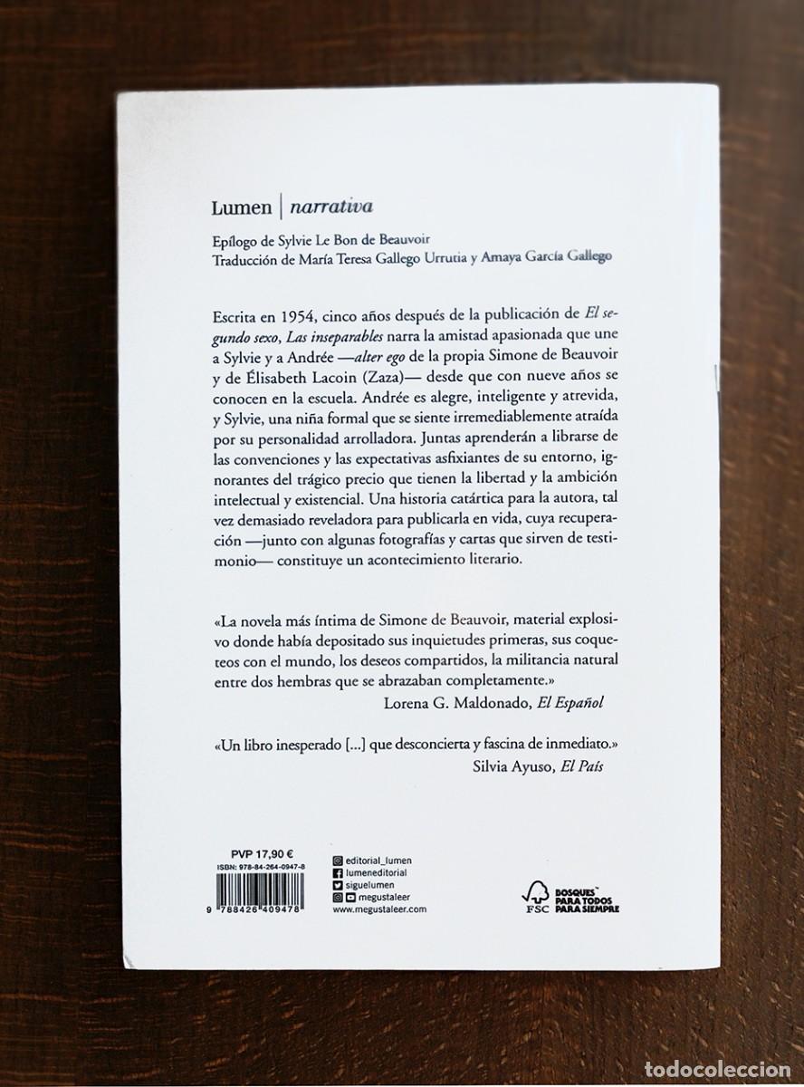 Libros de segunda mano: LAS INSEPARABLES - SIMONE DE BEAUVOIR - Foto 3