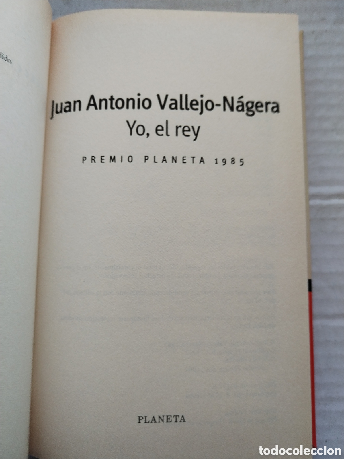Libros de segunda mano: YO, EL REY/VALLEJO NAJERA - Foto 3