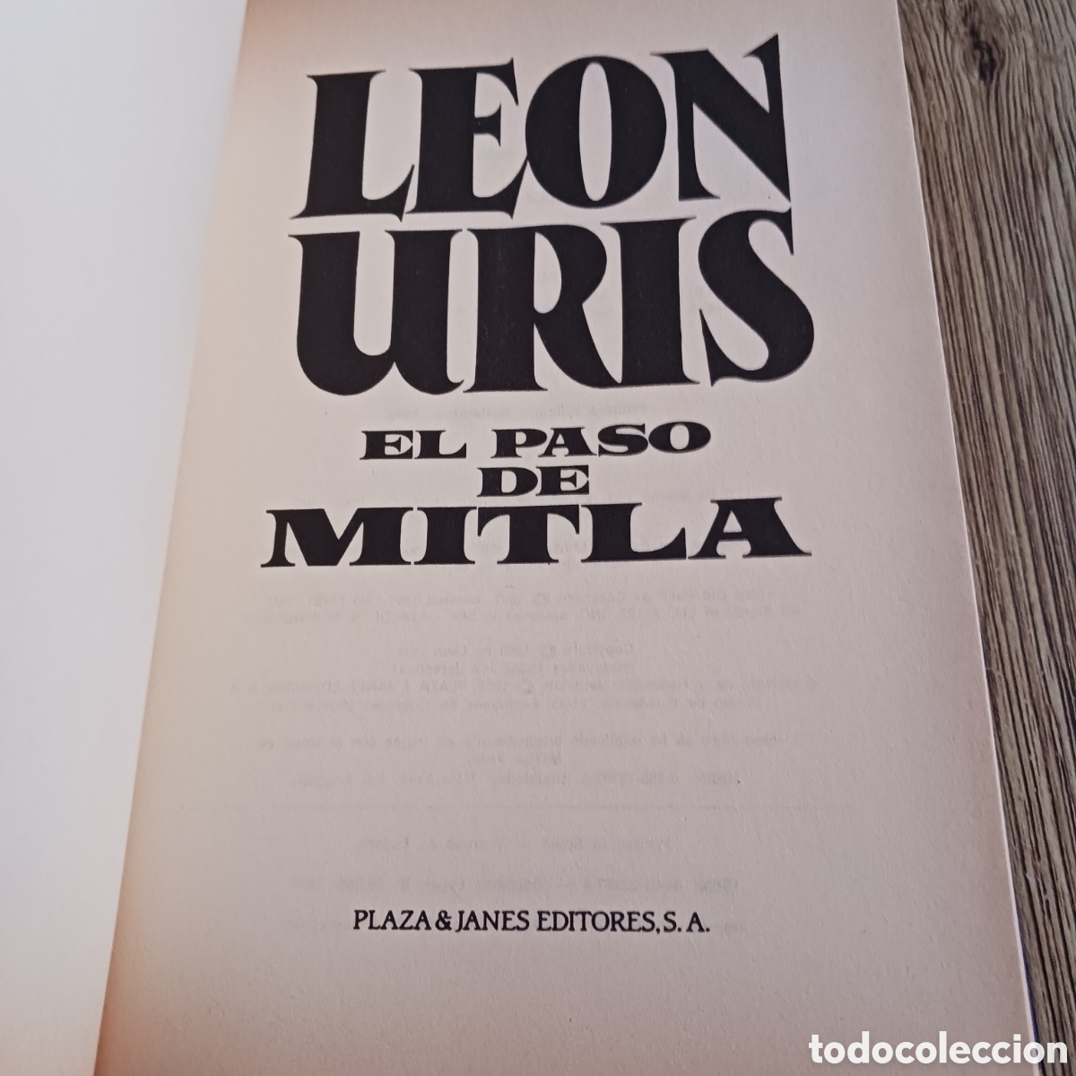 Libros de segunda mano: El Paso de Mitla de Le&oacute;n Uris - Foto 2