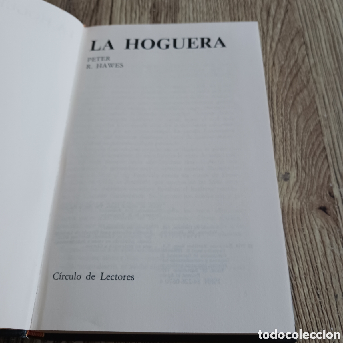 Libros de segunda mano: La hoguera de Peter R. Hawes - Foto 2