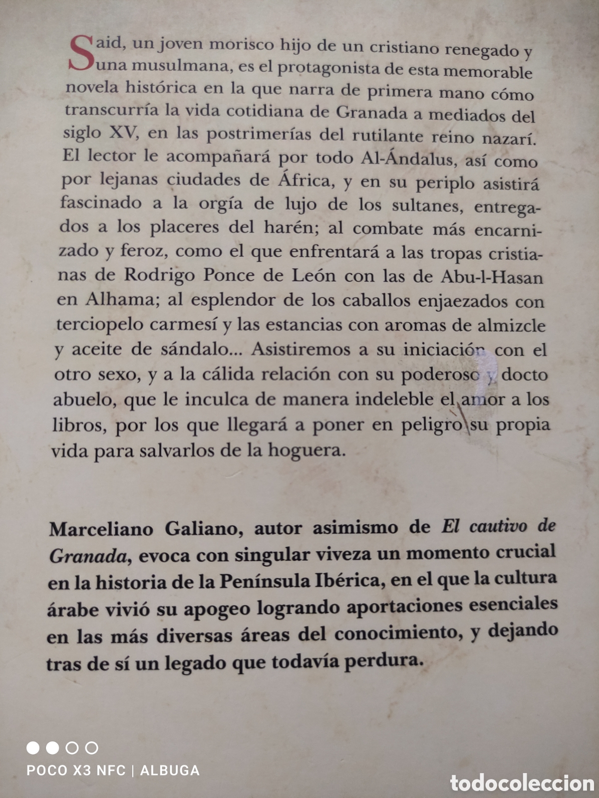 Libros de segunda mano: El aroma del array&aacute;n. Marcelino Galiano. - Foto 2