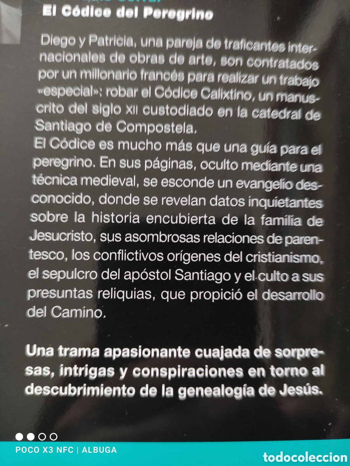 Libros de segunda mano: El c&oacute;dice del peregrino. Jos&eacute; Luis Corral. - Foto 2