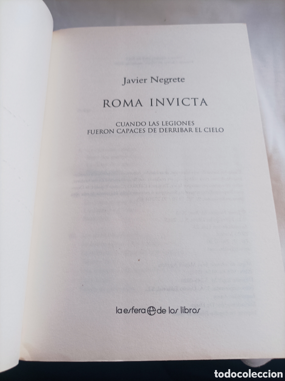 Libros de segunda mano: Roma invicta Javier Negrete - Foto 4