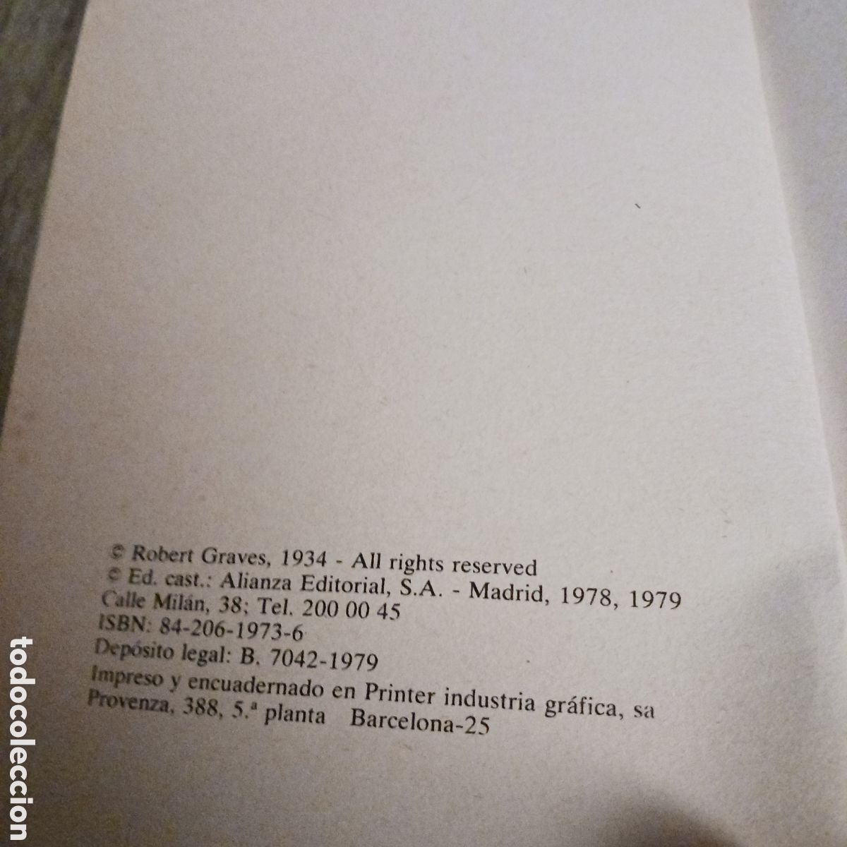 Libros de segunda mano: Yo,Claudio de Robert Graves - Foto 3