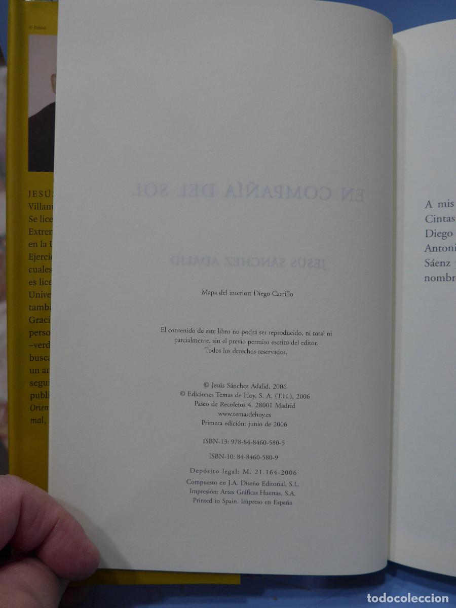 Libros de segunda mano: EN COMPA&Ntilde;IA DEL SOL - JESUS SANCHEZ ADALID - EDICIONES TEMAS DE HOY - Foto 4