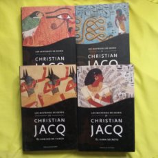 Libros de segunda mano: LOS MISTERIOS DE OSIRIS - CHRISTINA JACQ - 4 VOL. [COMPLETO] (PLANETA, 2004/2005)