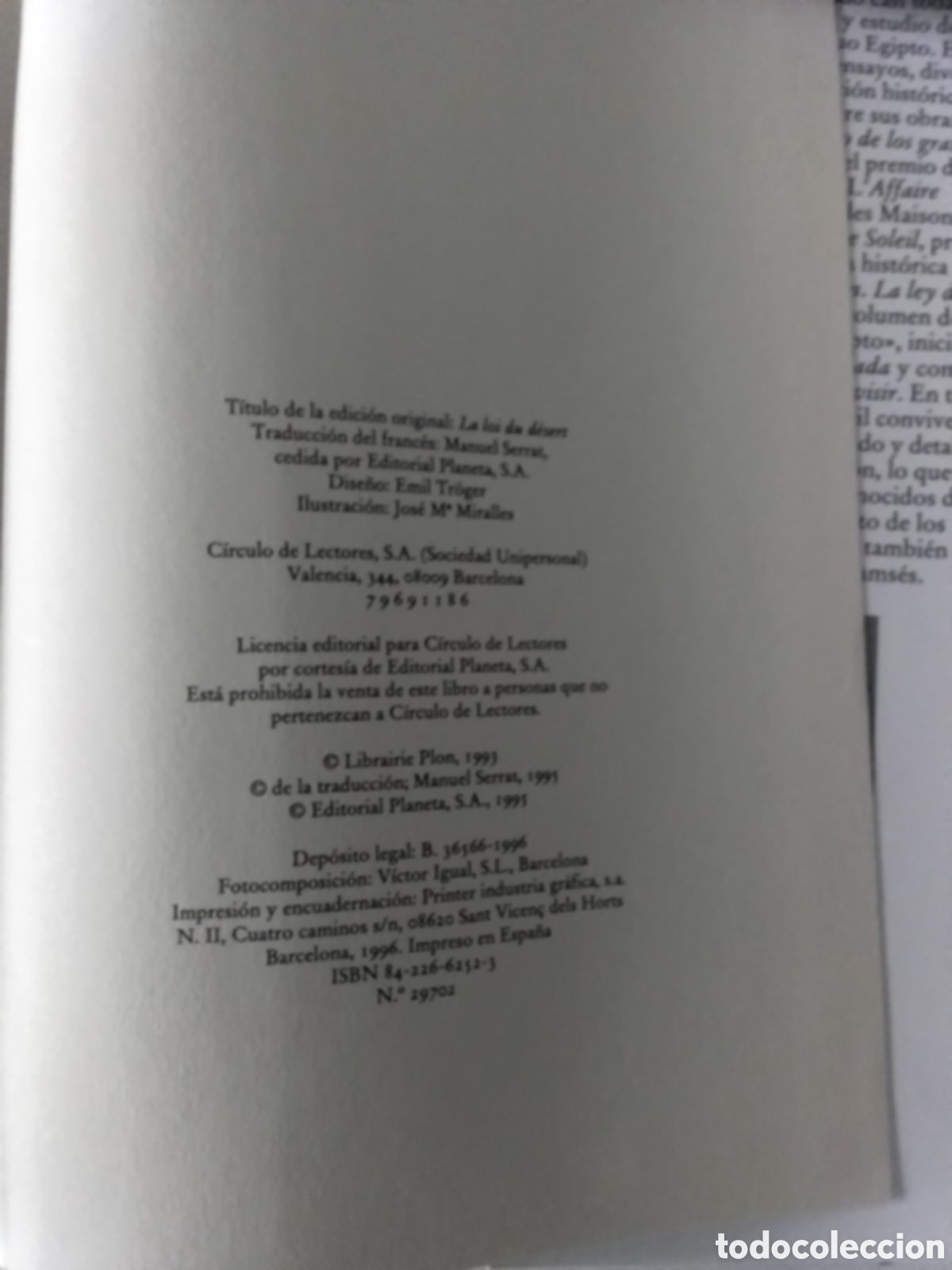 Libros de segunda mano: Libro Christian Jacq - Foto 4