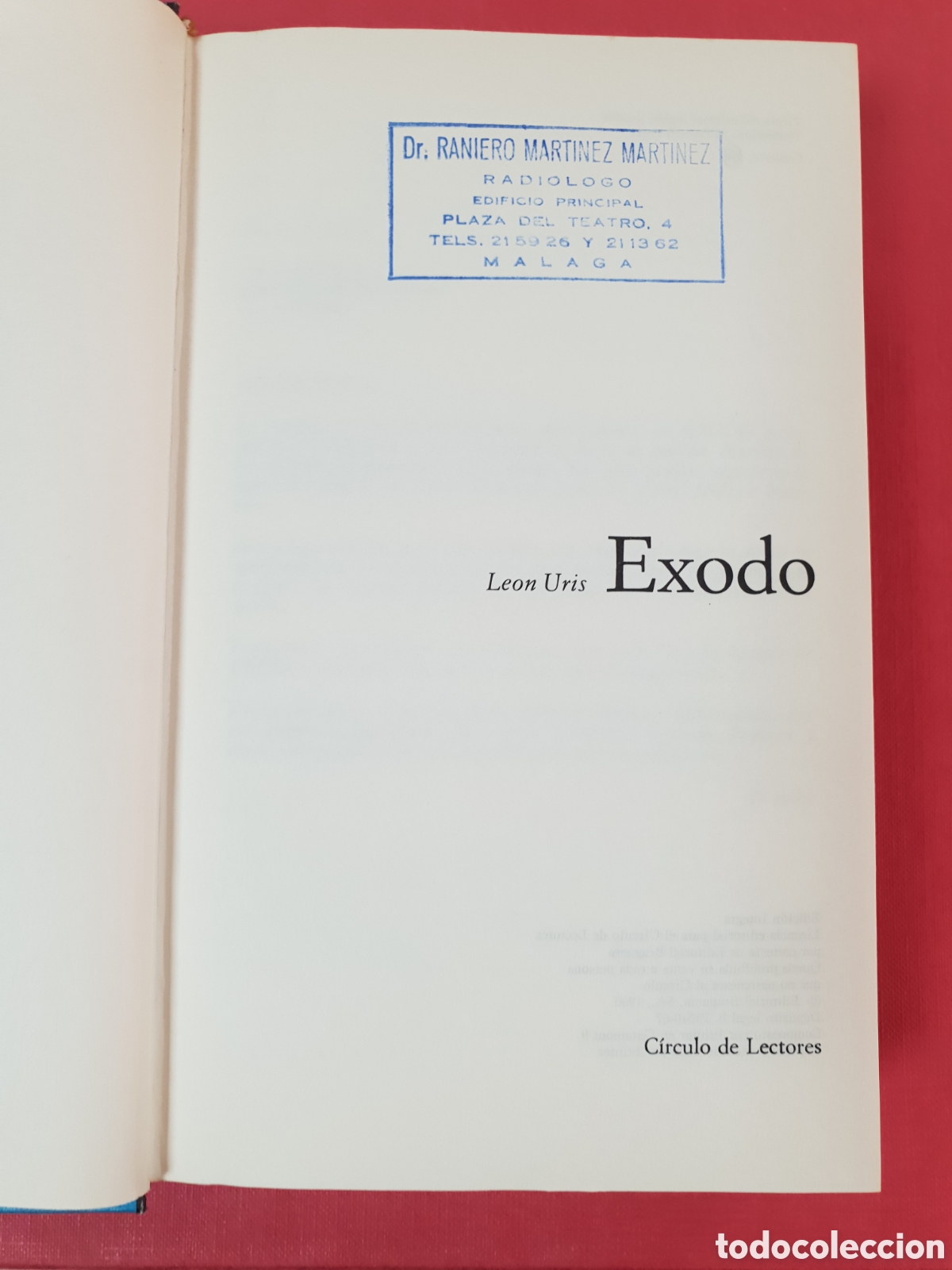 Libros de segunda mano: &Eacute;XODO, DE LE&Oacute;N URIS. C&Iacute;RCULO DE LECTORES - Foto 4