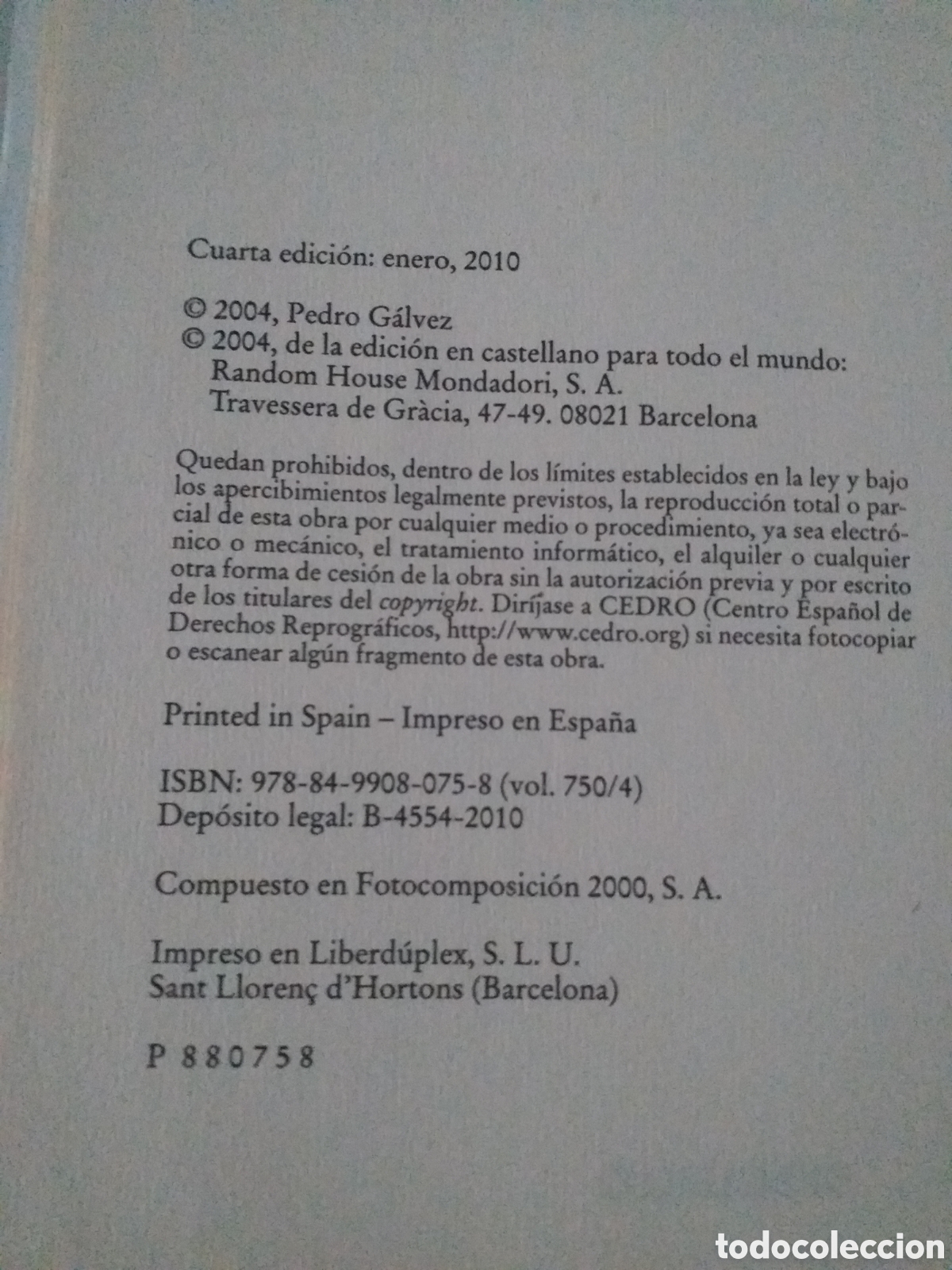 Libros de segunda mano: Libro Pedro Galvez - Foto 2