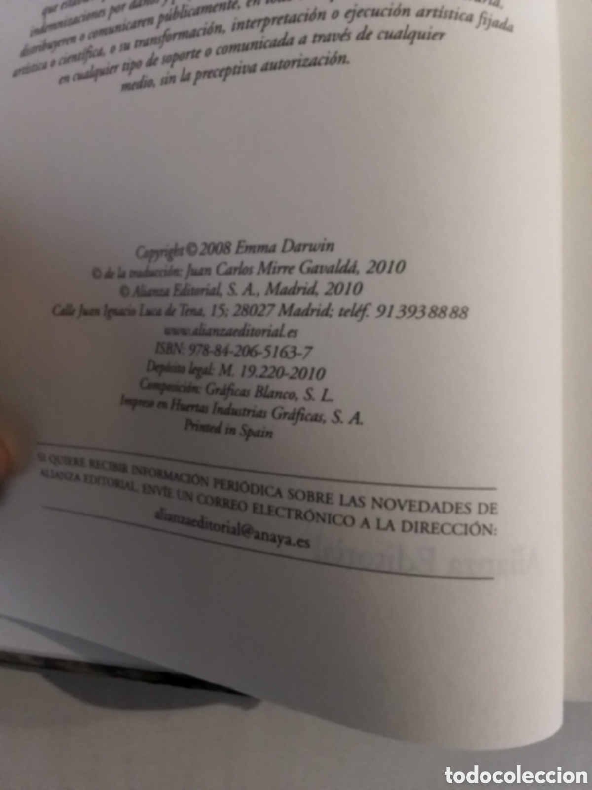 Libros de segunda mano: Libro Emma Darwin - Foto 5